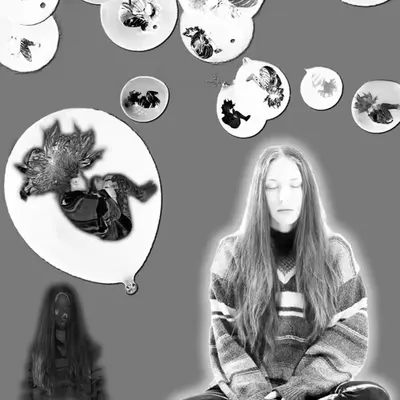  Hada WHITE ON GREY Triptic Series