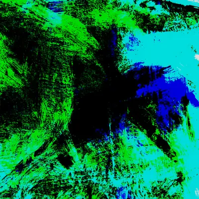 a green dragon flew with a blue cow