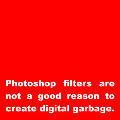 Message about digital garbage