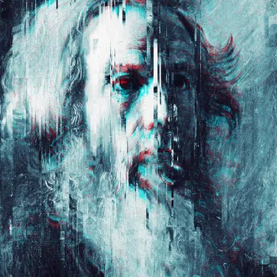 GLITCHED Head of a Man, 1870 | 2019